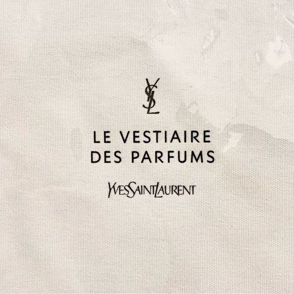 YSL Yves Saint Laurent Le Vestiaire Des Parfum Pouch Dust Bag New White Luxury - Picture 2 of 6